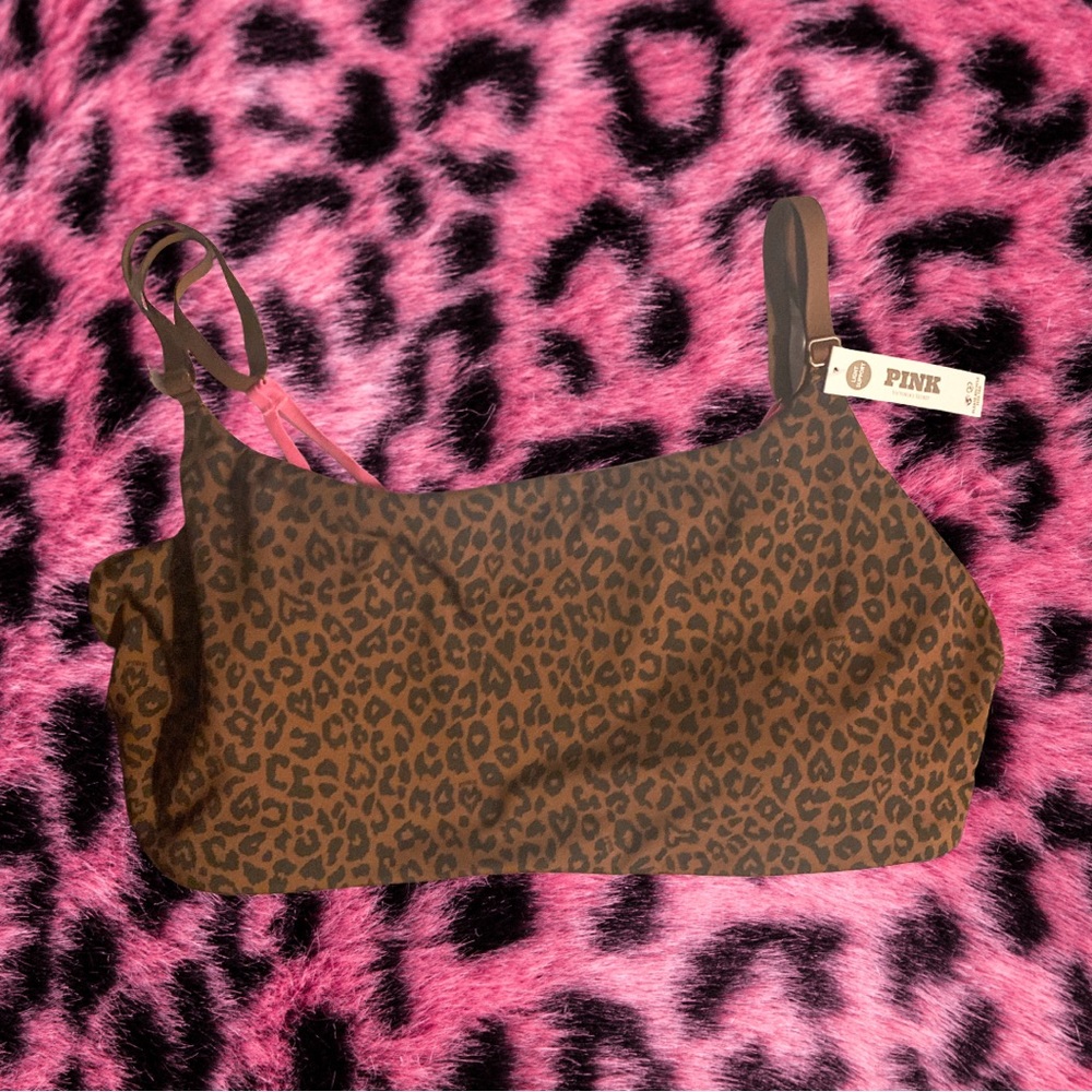 vs pink relay bra (leopard & pink)!